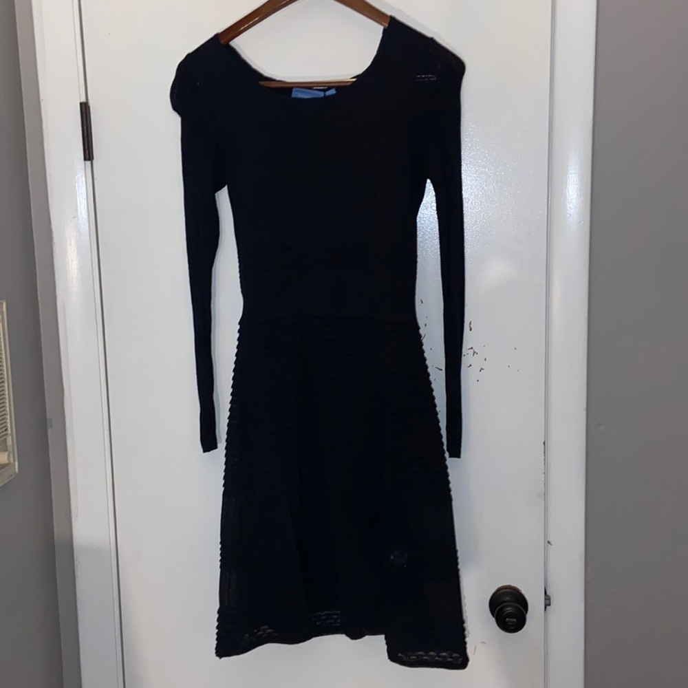 Vera wang, simply vera evening dress, black longsleeve